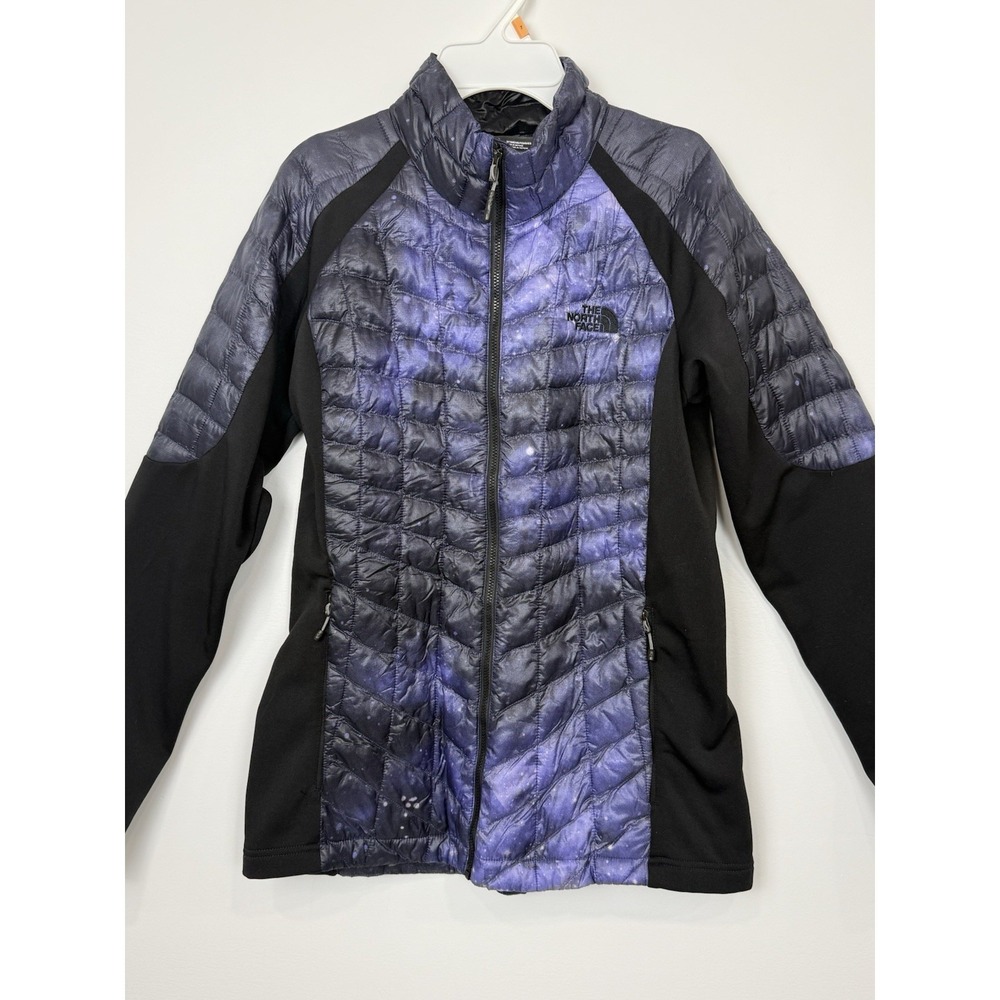 The North Face Momentum Thermoball Galactic Puffer Jacket Black Full Zip‎ M